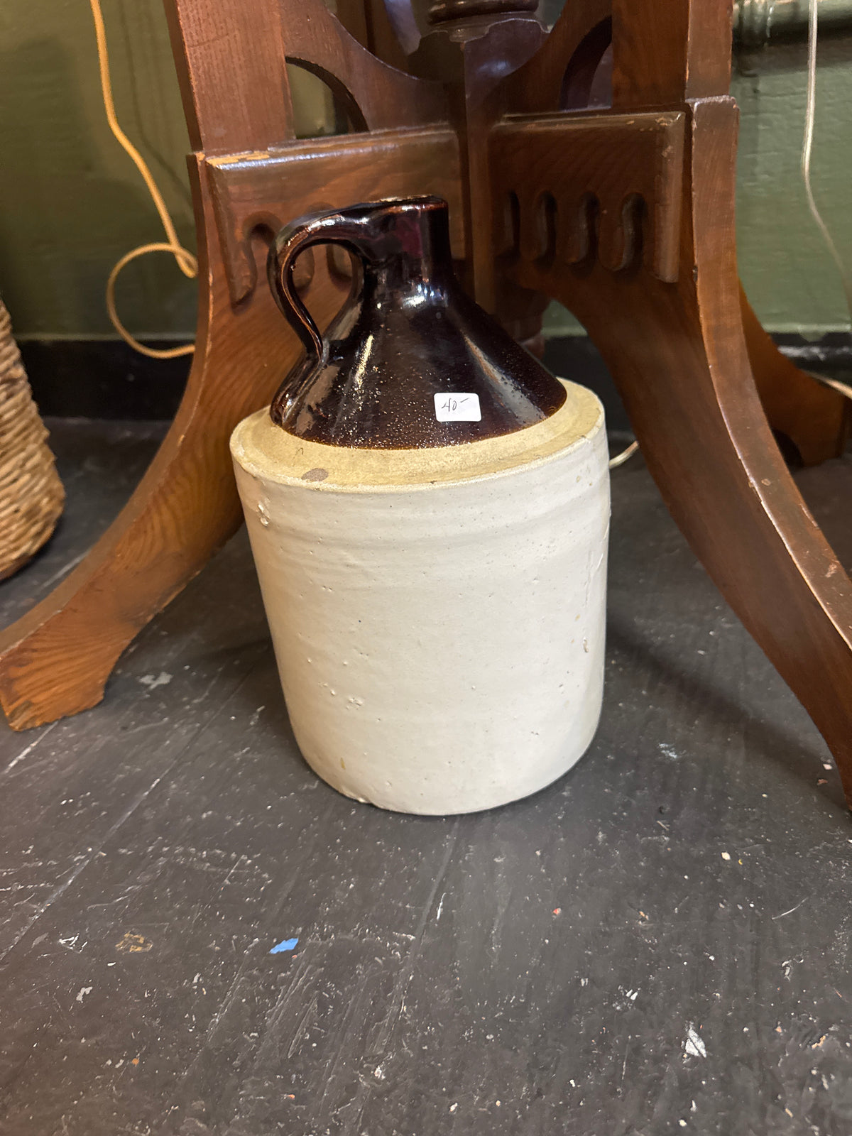 Two-Tone Stoneware Jug