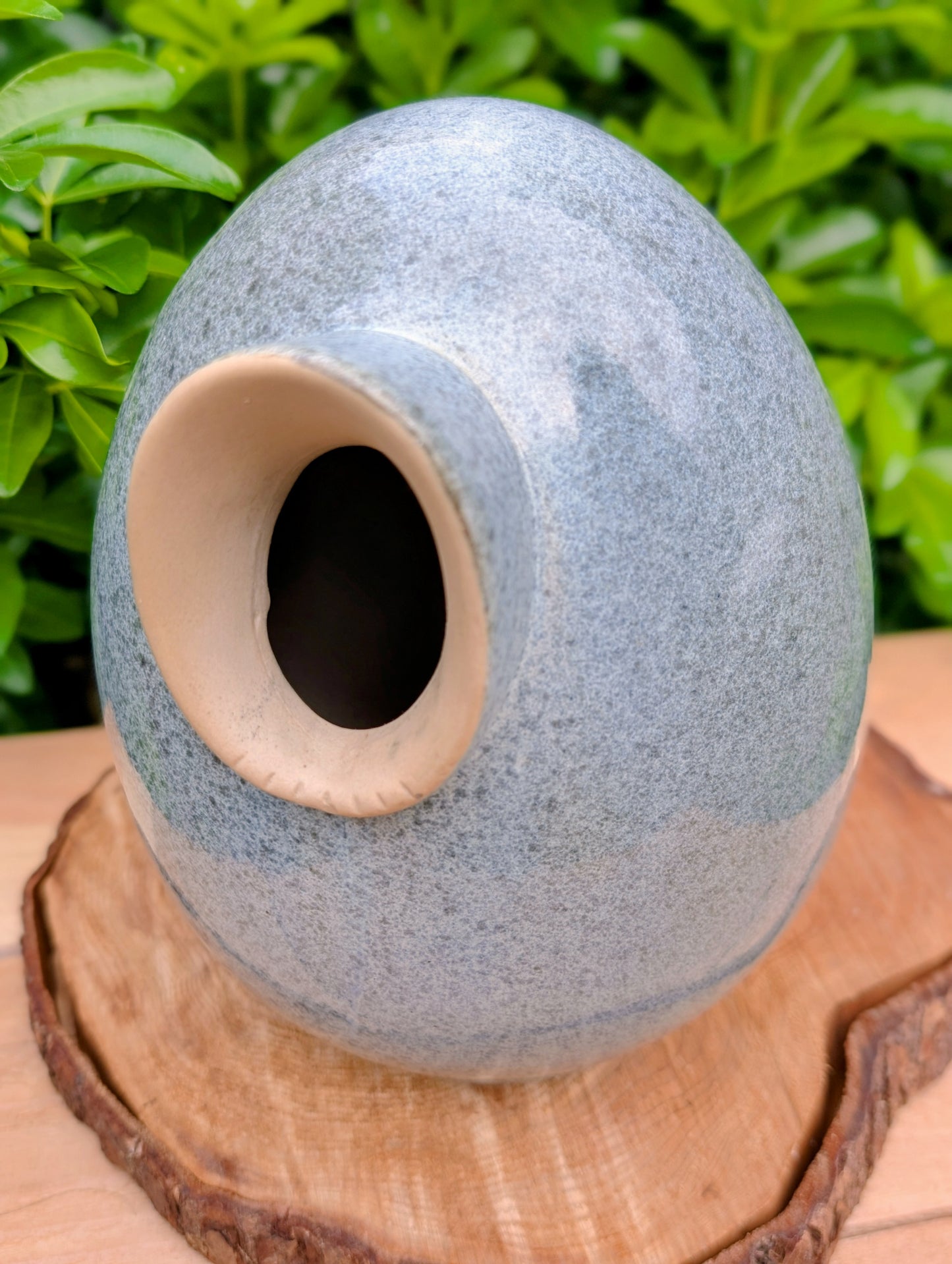 Bring sculptural beauty to your garden with the Alcyon Egg Bird Home by Byer of Maine. Its smooth glazed ceramic finish and distinctive egg-shaped design create a welcoming retreat for small birds while adding timeless charm to any outdoor space.
