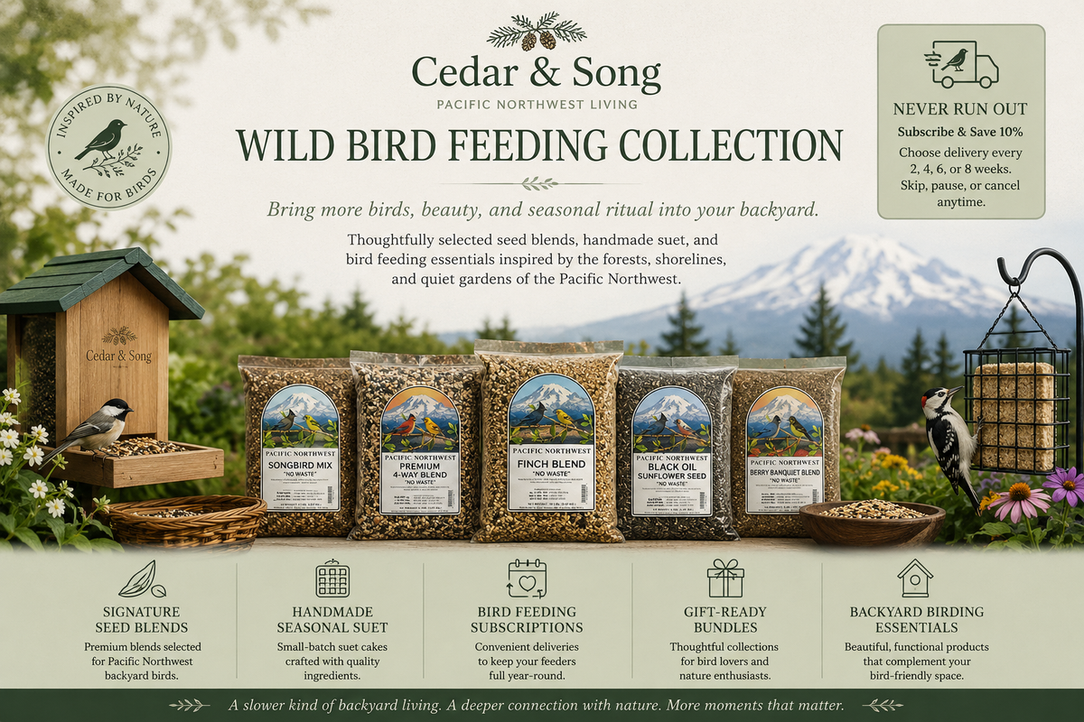 Cedar & Song Wild Bird Feeding Collection