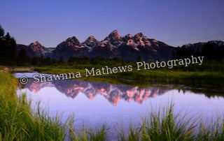 The Grand Teton Reflection — Metal Photograph, 11 × 14