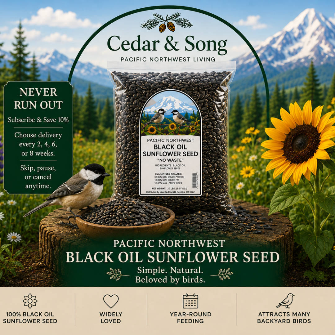Cedar & Song Black Oil Sunflower Seed