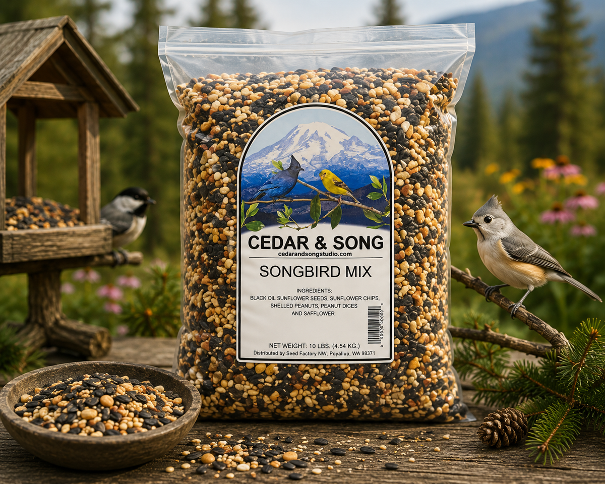 Cedar & Song Songbird Mix – 10 lb Wild Bird Seed Blend