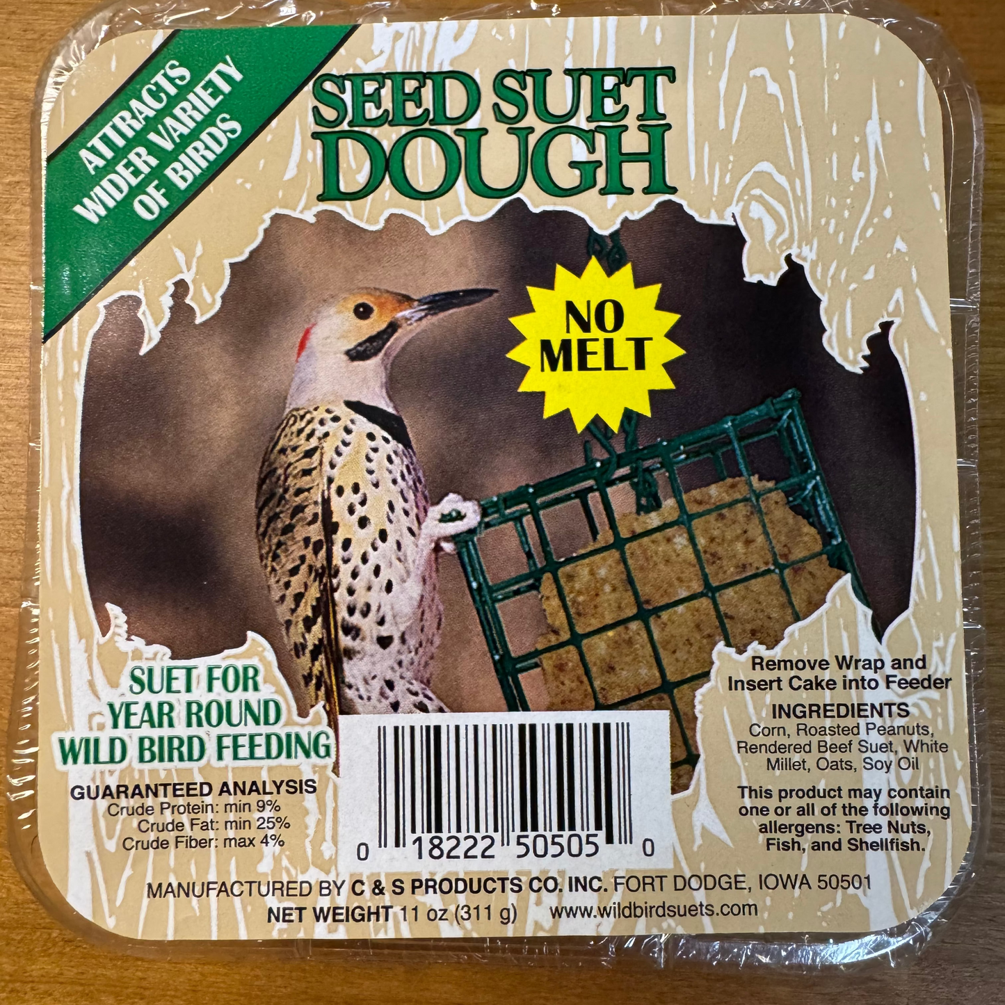 Cedar & Song No-Melt Suet Cakes – Premium Wild Bird Food