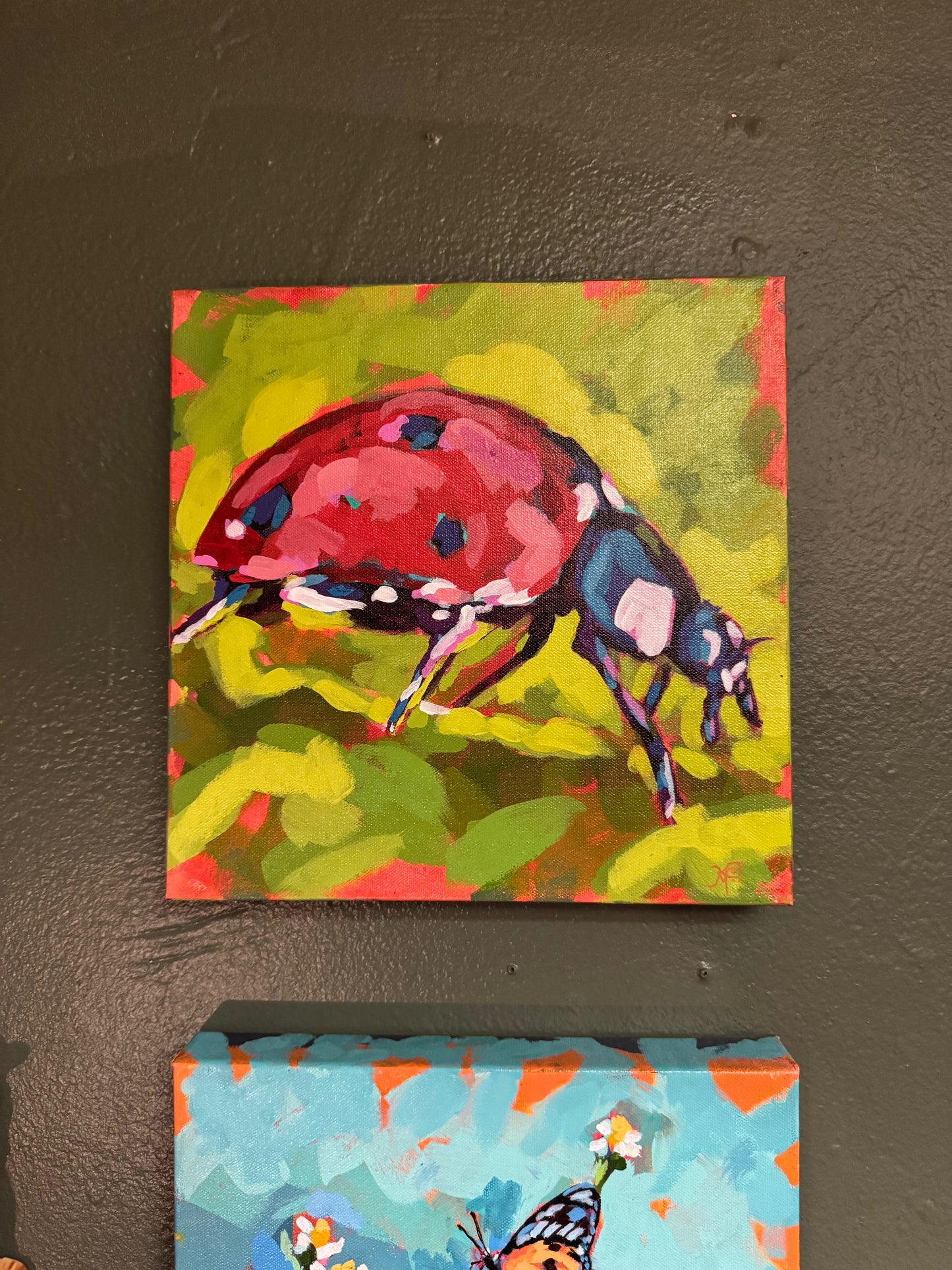 Lady Luck 12" x 12" Canvas | Original Acrylic Painting by Kristy McDonald