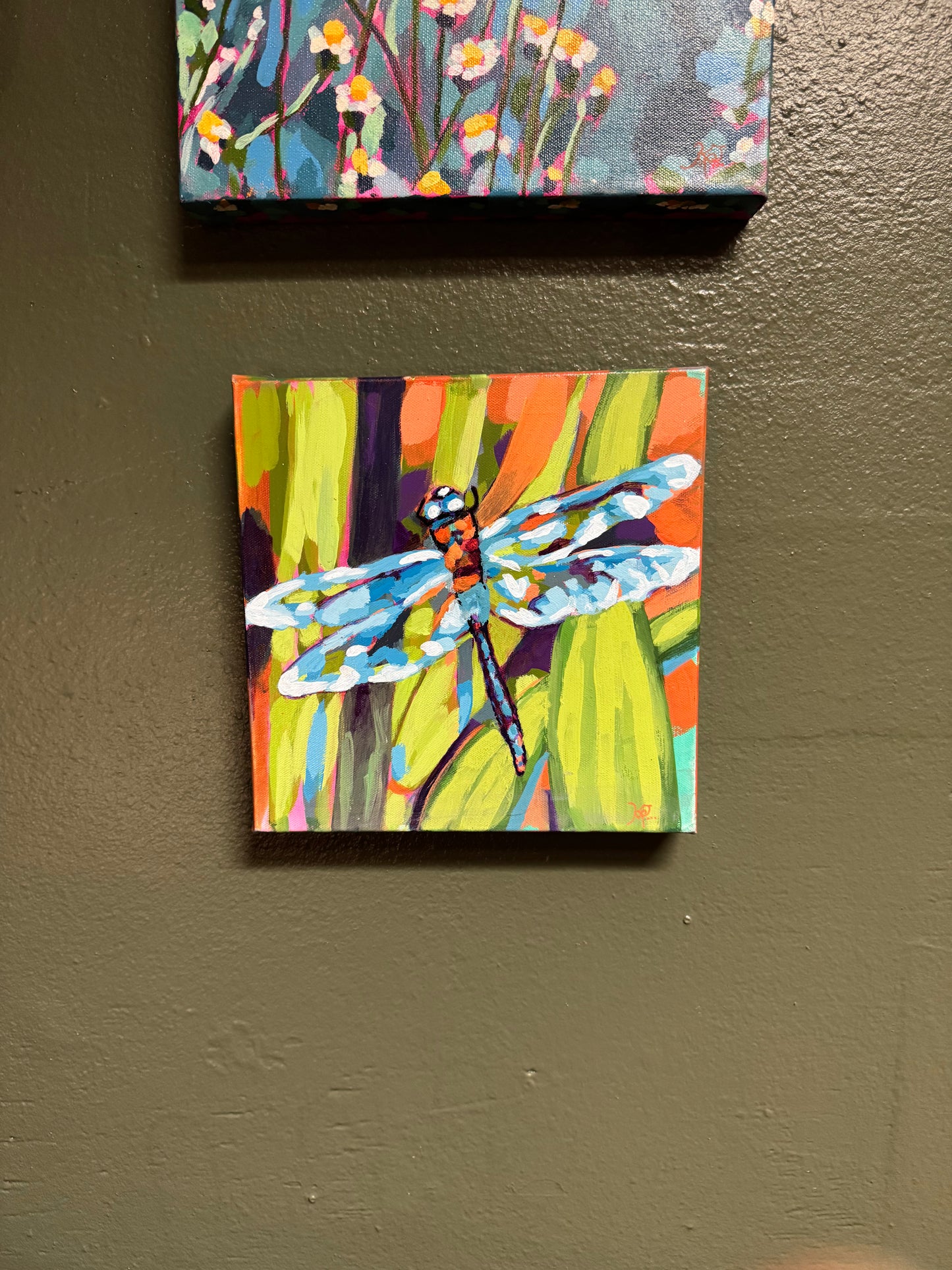 Dragon Lady 12" x 12" Canvas | Original Acrylic Painting by Kristy McDonald