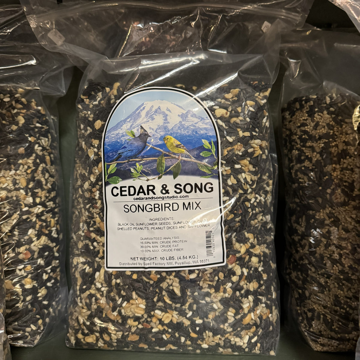 Cedar & Song Songbird Mix – 10 lb Wild Bird Seed Blend
