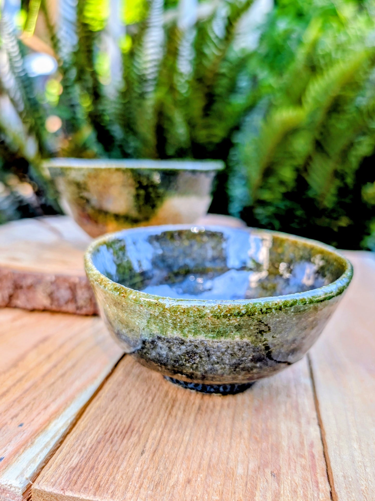 Moss Green Studio Pottery Finger Bowl | Handcrafted Ceramic Trinket Dish