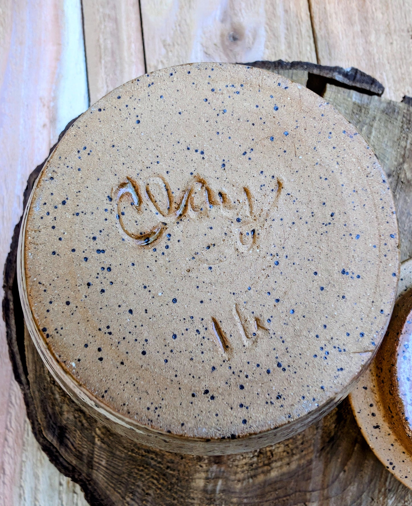 Vintage Studio Pottery Lidded Stoneware Jar | Handmade Artisan Ceramic Vessel