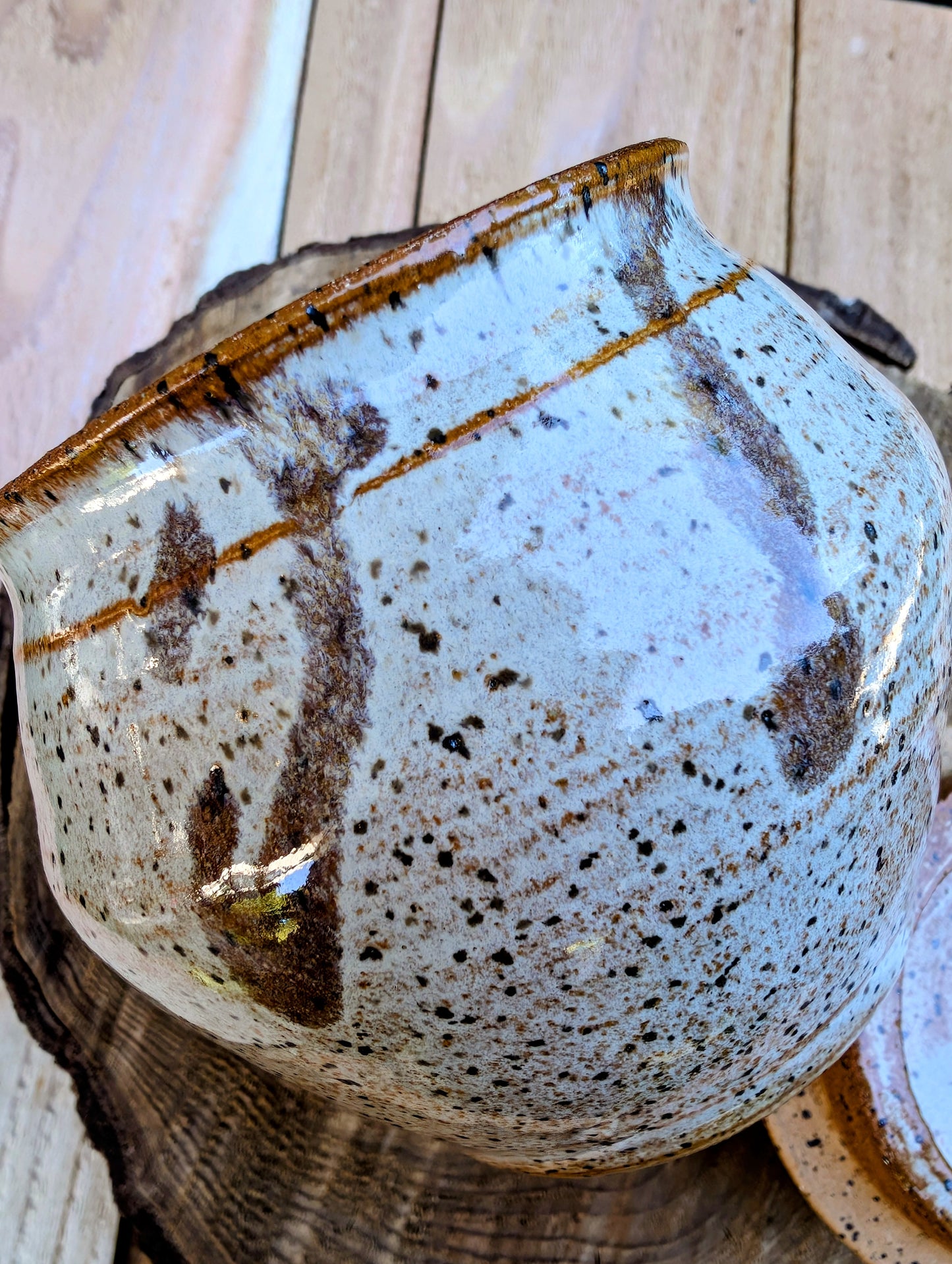 Vintage Studio Pottery Lidded Stoneware Jar | Handmade Artisan Ceramic Vessel