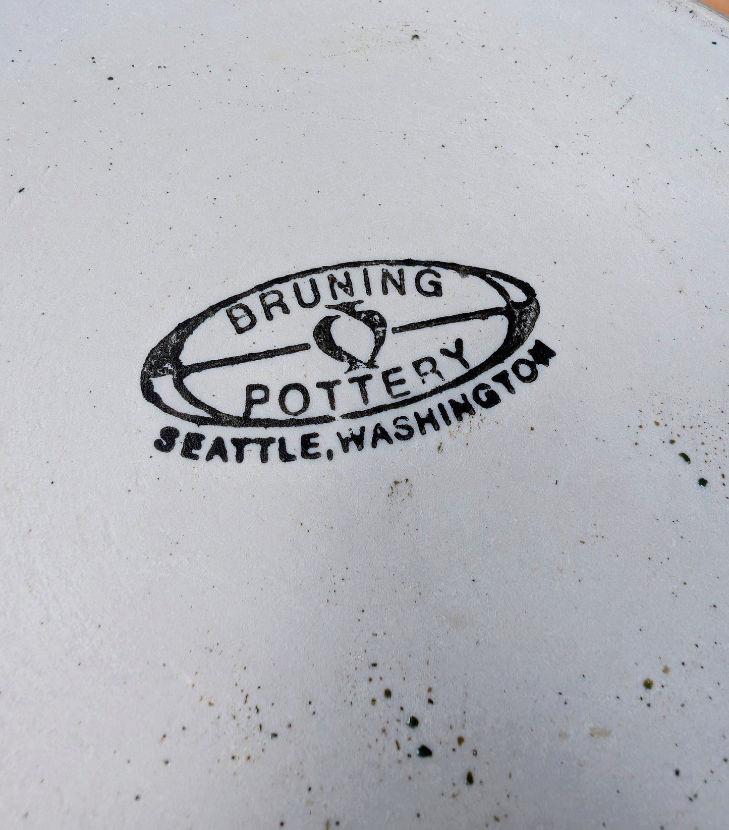 Vintage Bruning Pottery Evergreen Bowl | Seattle Washington Studio Pottery
