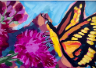 Monarch in Bloom 5" × 7" | Original Acrylic Painting by Kristy McDonald