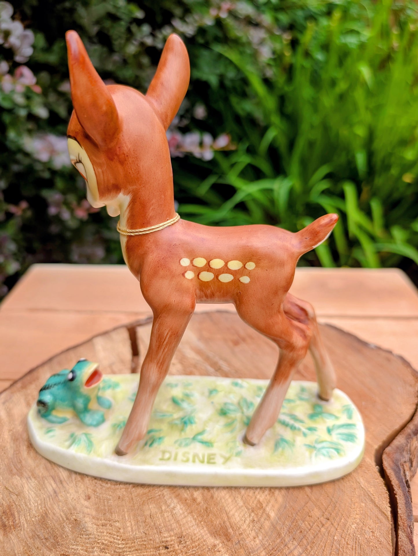 1955 Goebel Disney Bambi with Frog Figurine | DIS111 West Germany Ceramic Collectible with Original Hummelwerk Tag