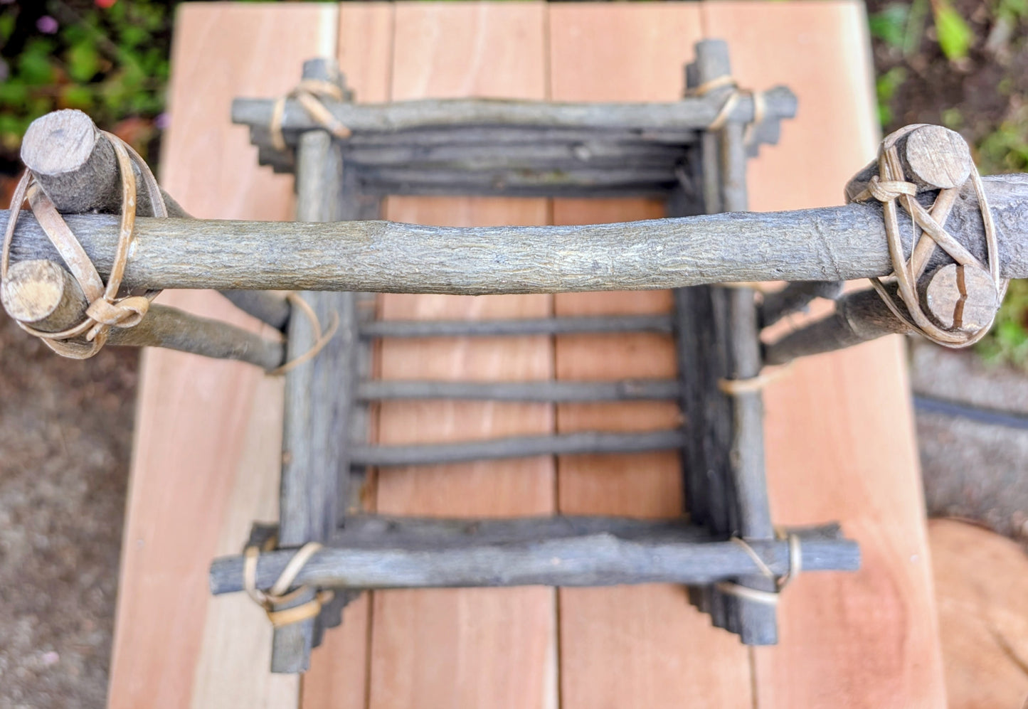 A beautifully handcrafted twig gathering basket that brings rustic warmth and natural texture to your home or garden. Perfect for displaying potted plants, seasonal décor, dried botanicals, or everyday storage, this versatile basket celebrates timeless craftsmanship and Pacific Northwest-inspired living.