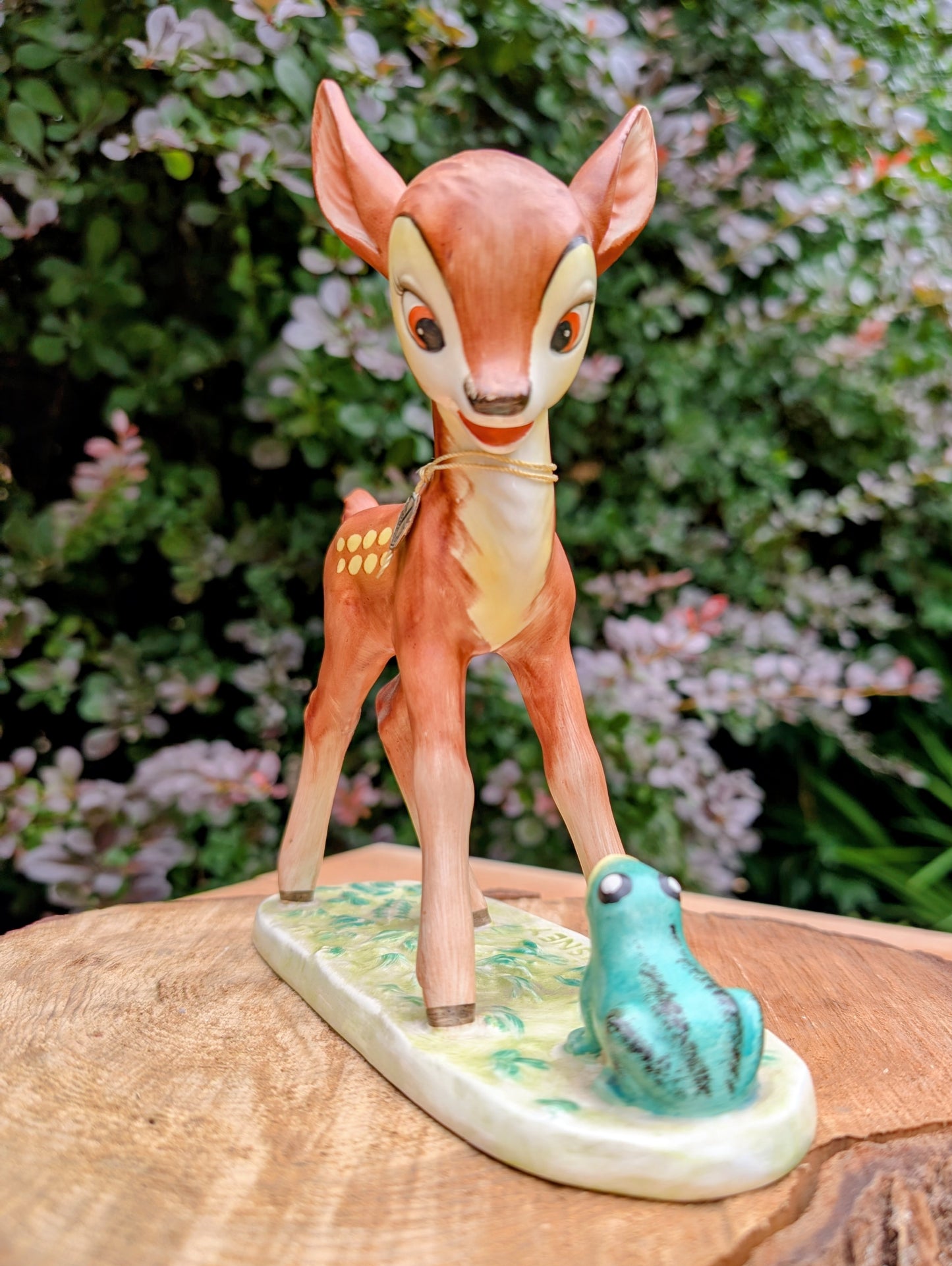 1955 Goebel Disney Bambi with Frog Figurine | DIS111 West Germany Ceramic Collectible with Original Hummelwerk Tag