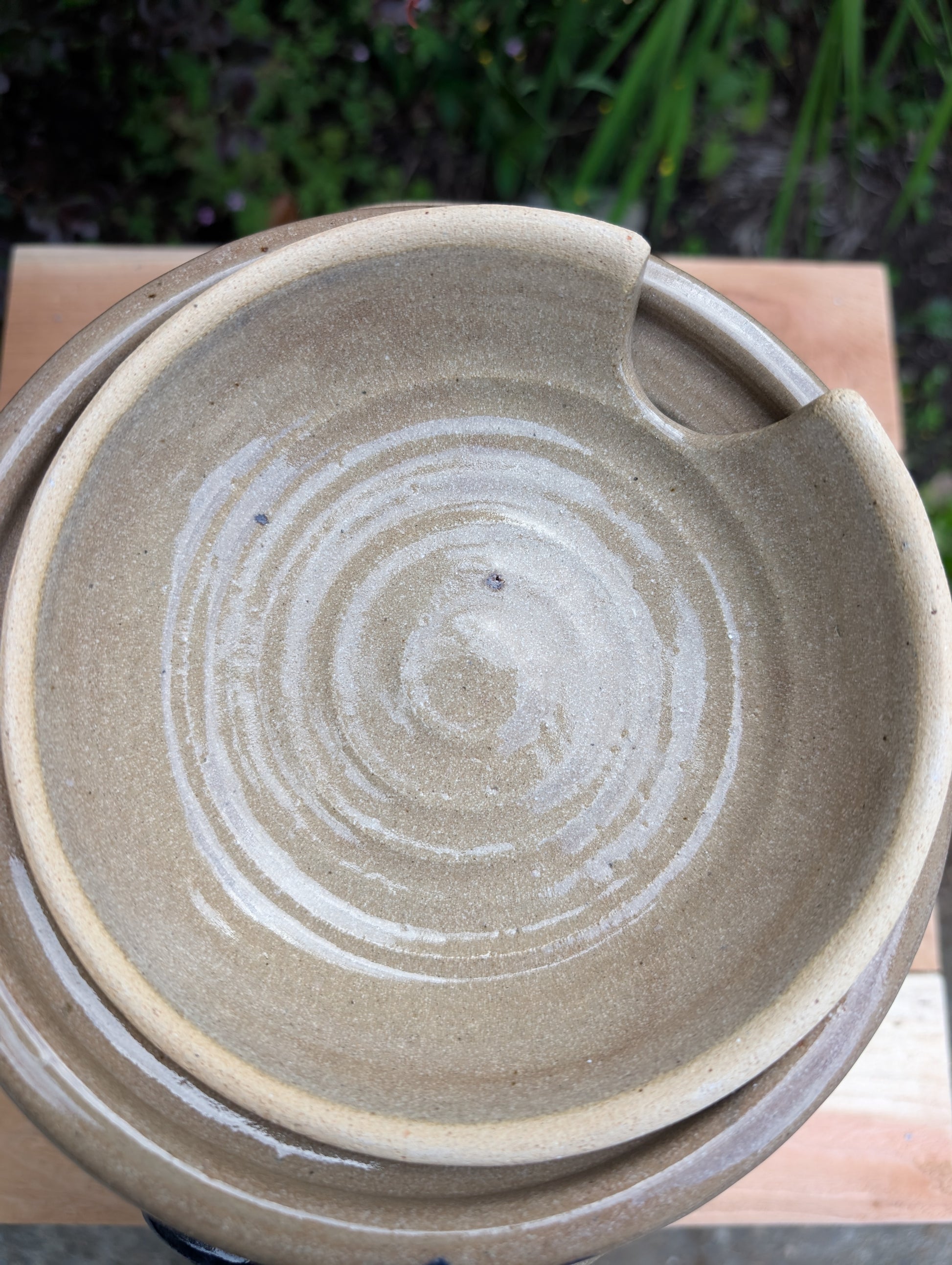 A beautifully handcrafted studio pottery tureen featuring a fitted lid, integrated handles, and a flowing cobalt blue glaze over warm oatmeal stoneware. Both functional and decorative, this artisan serving piece brings timeless craftsmanship and organic beauty to the table