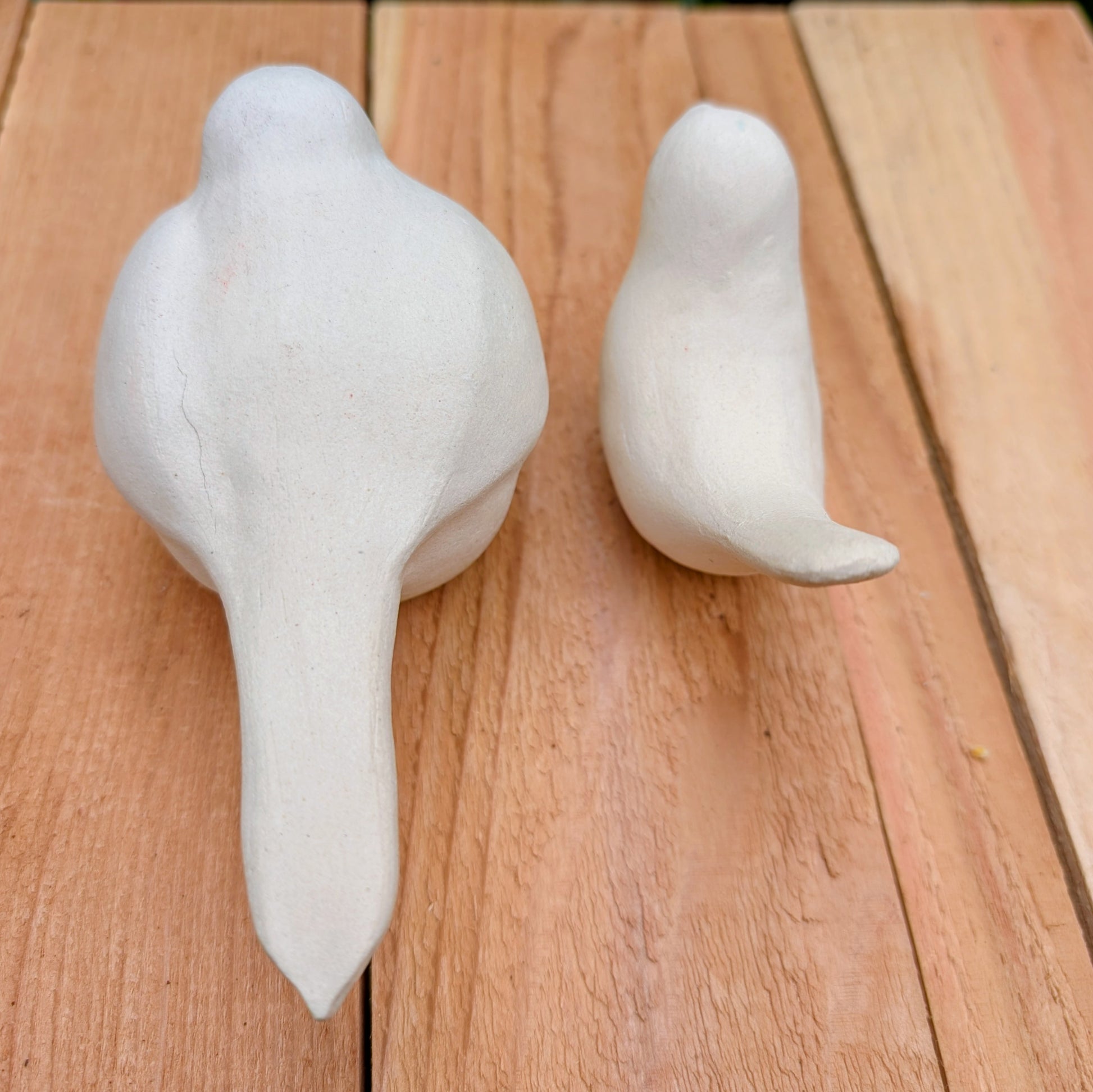 Bring a sense of calm to your home with this charming pair of minimalist ceramic bird figurines. Their soft matte finish and organic silhouettes blend beautifully with Scandinavian, Japanese, and nature-inspired interiors, making them timeless accents for shelves, mantels, and tabletop displays.