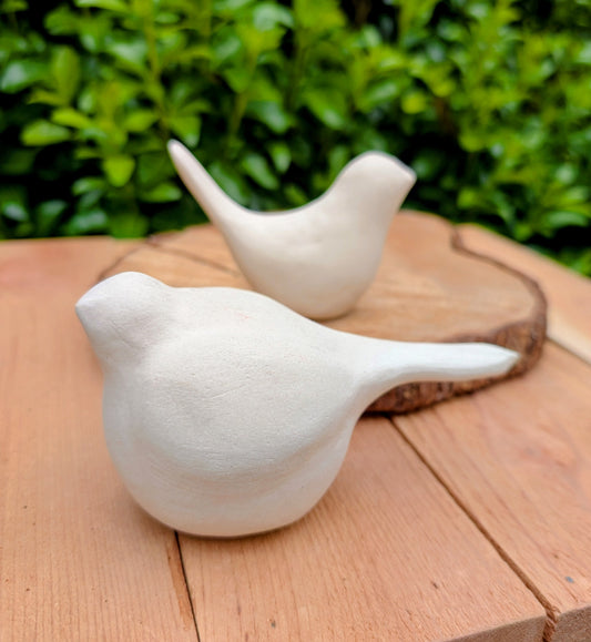 Bring a sense of calm to your home with this charming pair of minimalist ceramic bird figurines. Their soft matte finish and organic silhouettes blend beautifully with Scandinavian, Japanese, and nature-inspired interiors, making them timeless accents for shelves, mantels, and tabletop displays.