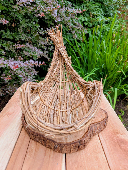 Bring the warmth of the harvest season into your home with this Napco Imports Natural Look Cornucopia. Crafted from natural grapevine and twigs over a sturdy wire frame, it makes a beautiful centerpiece for autumn decorating, seasonal displays, or rustic home décor.
